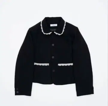 smyeon 레이스 부착 컴팩트 자켓