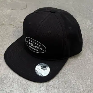 [ 아라모아나 ] 기나시 사이클 캡 스냅백 블랙 hawaii