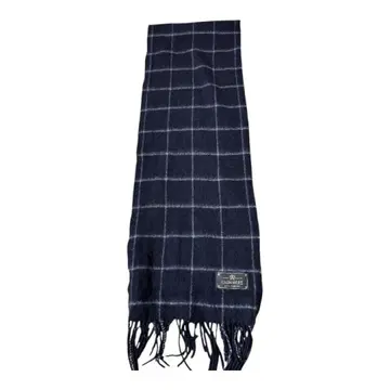 캐시미어 네이비 체크 머플러