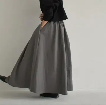 [ 미사용 새상품 ] lavishgate 그레이 플레어 스커트