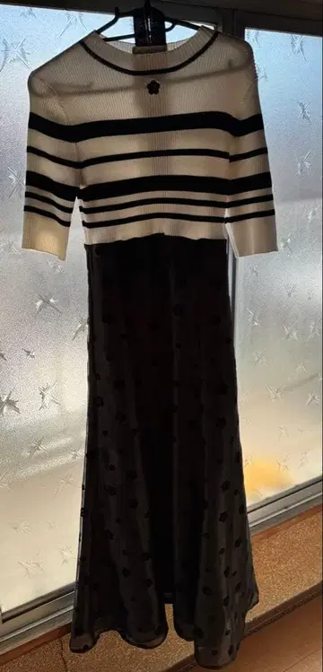 MERCURYDUO [ MARY QUANT 콜라보 ] 도킹 니트 원피스