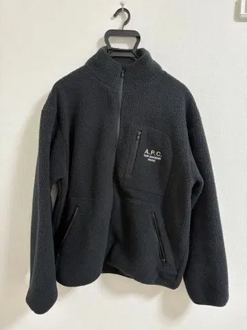 A.P.C. 블랙 플리스 자켓 M