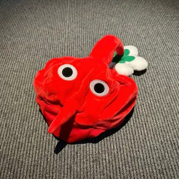 피크민 빨간색 모자 꽃 장식 팬캡