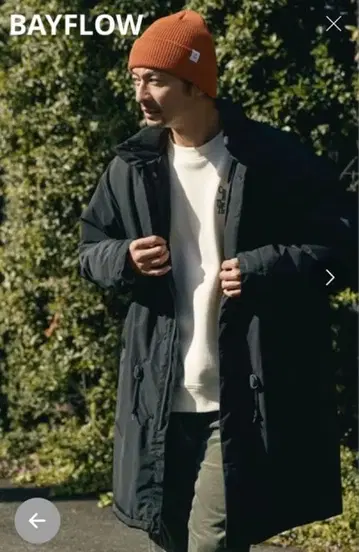 베이플로우 코트 발수 충전솜