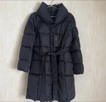 NGNI 블랙 다운 코트 허리 벨트 포함 다운 자켓 M