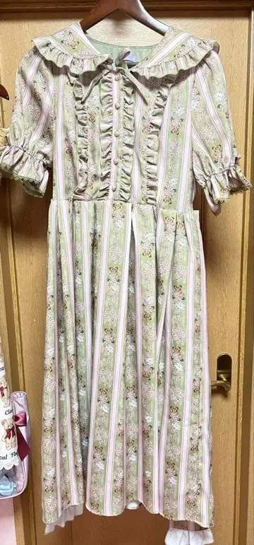 RosyBear 패턴 원피스 한정판 색상