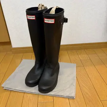 헌터 오리지널 톨 레인부츠 블랙