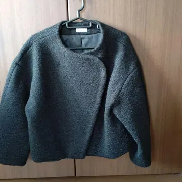 SALON 노카라 자켓 블랙