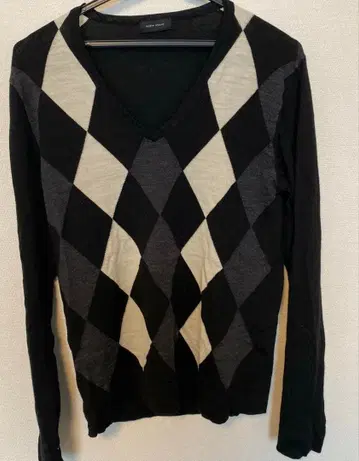 JOSEPH HOMME 아가일 V넥 니트 (남성용)