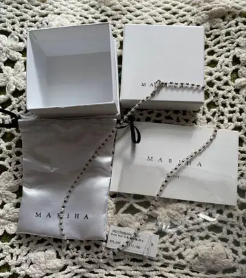 MARIHA DreamDust 크리스탈 목걸이 실버 37cm