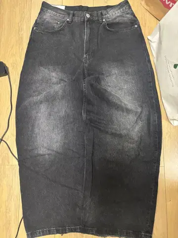 H&M SUPER BAGGY 다크 그레이 31/30