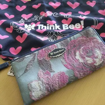 Think Bee! 꽃무늬 장지갑