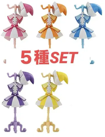 오쟈마녀 도레미 토르소 마네킹 가챠가챠 5종 세트