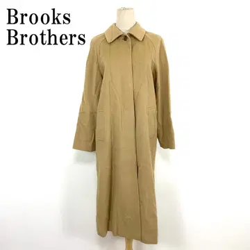 LA8742 브룩스브라더스 롱 코트 카멜 울 캐시미어 9