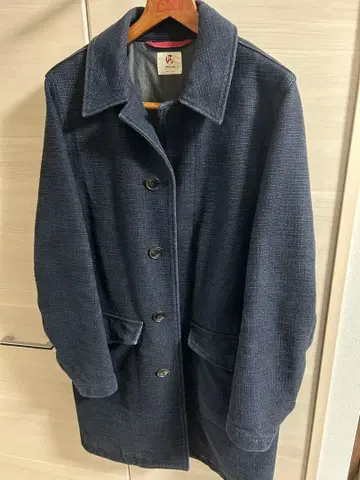 폴스미스 redear 다크 블루 스텐카라 코트