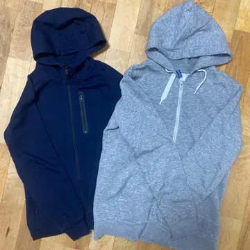 H&M/유니클로 풀 집업 후드티 2장