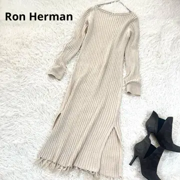 새상품급 론 헤르만 리브 니트 프린지 롱 원피스 울 혼방 맥시 길이