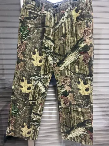 트리 패턴 스웨이드 팬츠