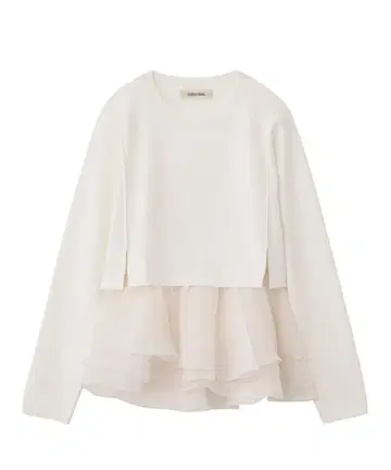 [코코딜] 페플럼 블라우스 레이어드 니트