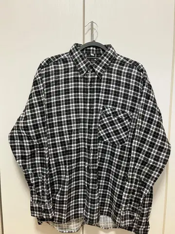 CANADA FOREST XL 플란넬 셔츠 블랙 체크