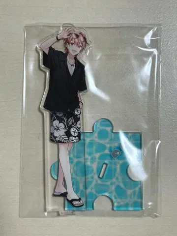 컬러풀 피치 카라피치 유리 아크릴 스탠드 썸머랜드 콜라보