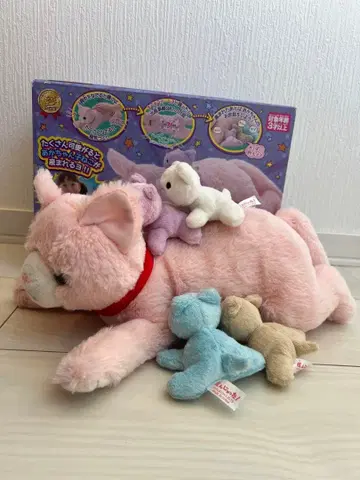 고양이 낳아버렸다 핑크 봉제 인형 고양이