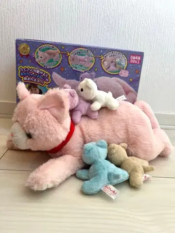 고양이 낳아버렸다 핑크 봉제 인형 고양이