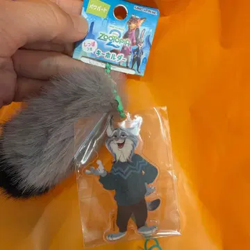 주토피아2 꼬리 달린 아크릴 키링 파우버트