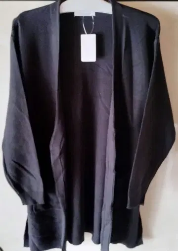 저널 스탠다드 블랙 오픈 프론트 가디건 L