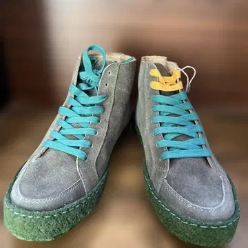 판토폴라도로 그레이 스웨이드 하이컷 스니커즈