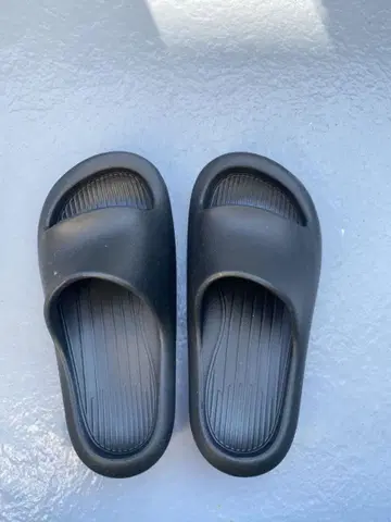 오픈토 샌들 블랙 네이비