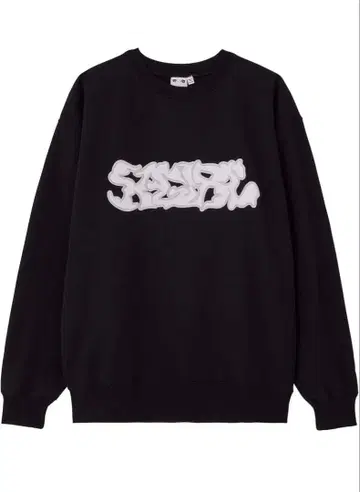 X-girl 스퀴시 로고 패치 맨투맨 M