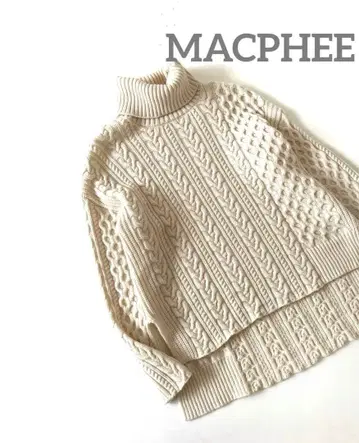 새상품급 투모로우랜드 MACPHEE 케이블A라인 니트