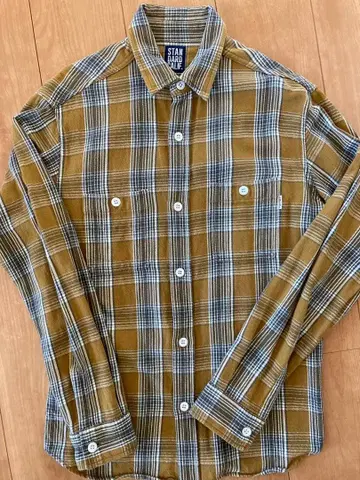 STANDARD CALIF. 체크 무늬 플란넬 셔츠