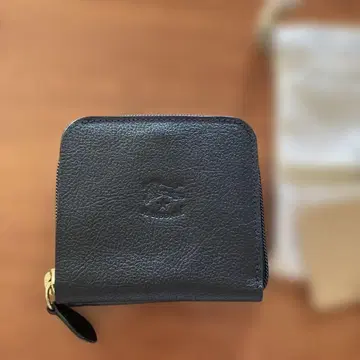 ]IL BISONTE 2단 접이식 지갑 블랙 가죽 일비종떼