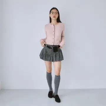 Searoomlynn Fox mix 베이직 크루 가디건