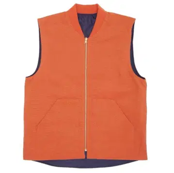 GX1000 퀼팅 다운 베스트 L 사이즈 네이비/오렌지