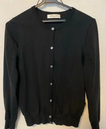 데미-럭스 BEAMS 블랙 긴팔 가디건