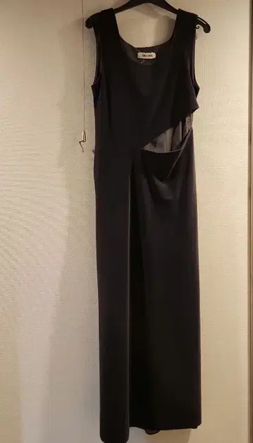 COCO DEAL 슬리브리스 롱 원피스 다크 그레이