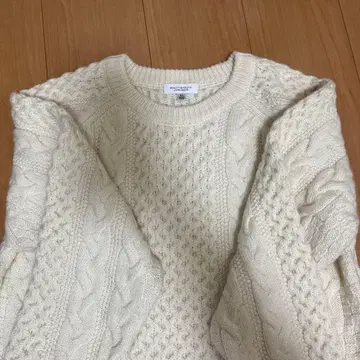 화이트 니트 니트 원피스