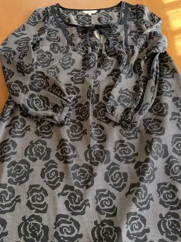 [ 새상품급 ] 하슈아슈 원피스 튜닉 로즈 패턴