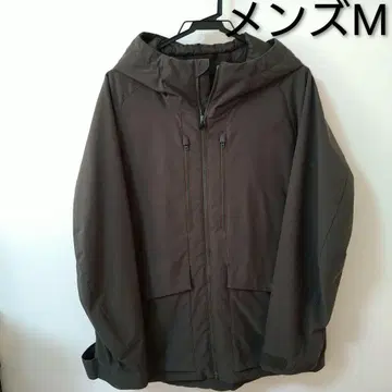 유니클로 하이브리드 다운 후드티 남성용 M 다크 그린