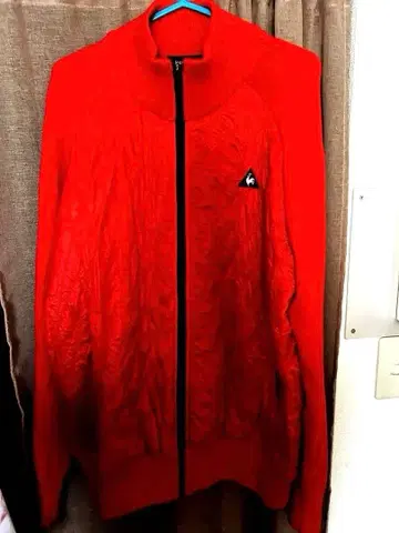 르꼬끄! 빨간색 집업 자켓 남성 의류