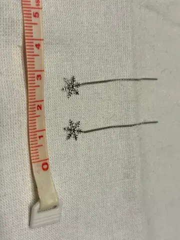 쥬얼리 츠츠미 눈꽃 모티브 아메리칸 귀걸이