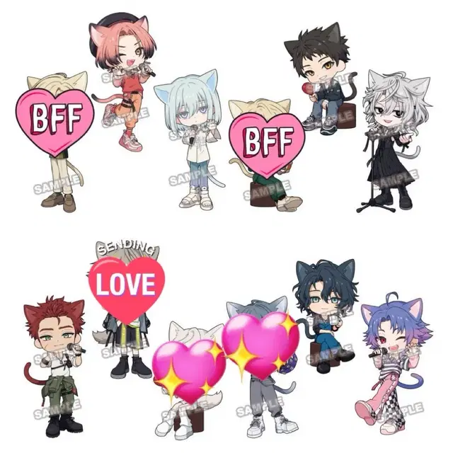 18trip 에이트리 마네키네코 미니 아크릴스탠드 공구 소분 분철