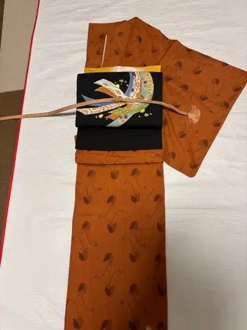 손으로 꼰 본진면 이중 기모노