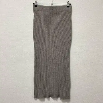 SALON adam et rope' 몰 니트 타이트 스커트 그레이