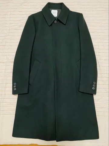 UNITED TOKYO 다크 그린 스텐카라 코트