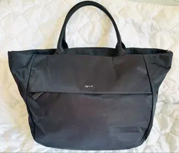 아그네스 b 블랙 나일론 토트백