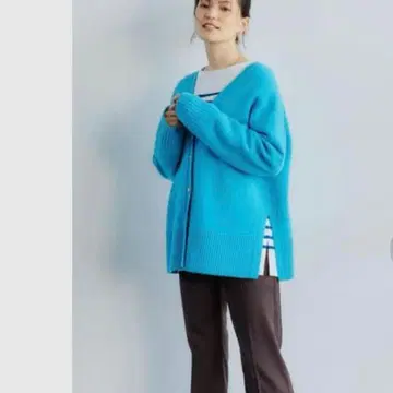 그린 라벨 릴랙싱 셀레니티 V넥 니트 가디건 울